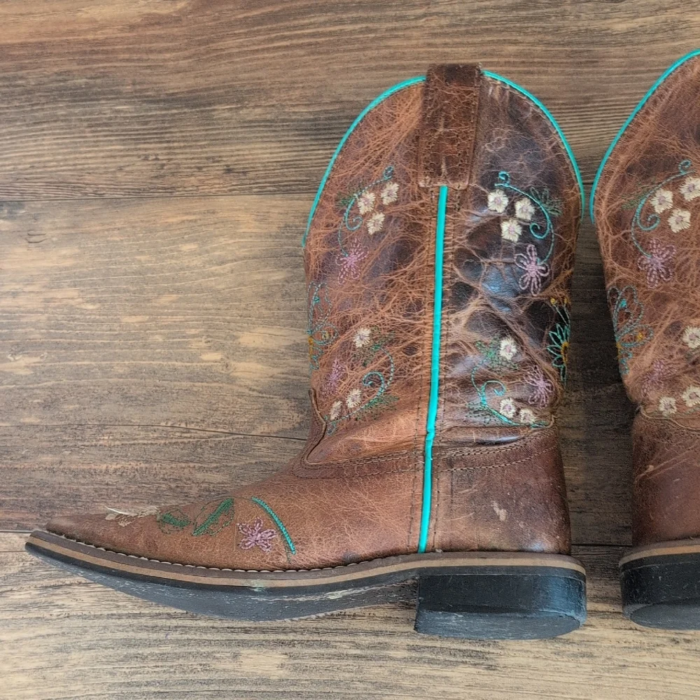 Smoky Mountain Girls Floralie Western Embroidered Cowgirl Cowboy Boots 2 M605
